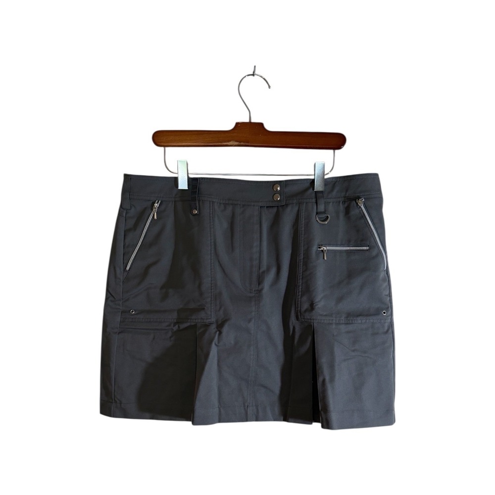 GG Blue Golf‎ Skort Womens 12 Gray Performance Activewear Skirt